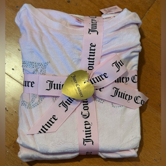 JUICY COUTURE Pink Velour Loungewear Set NWT Size Large - Picture 2 of 6